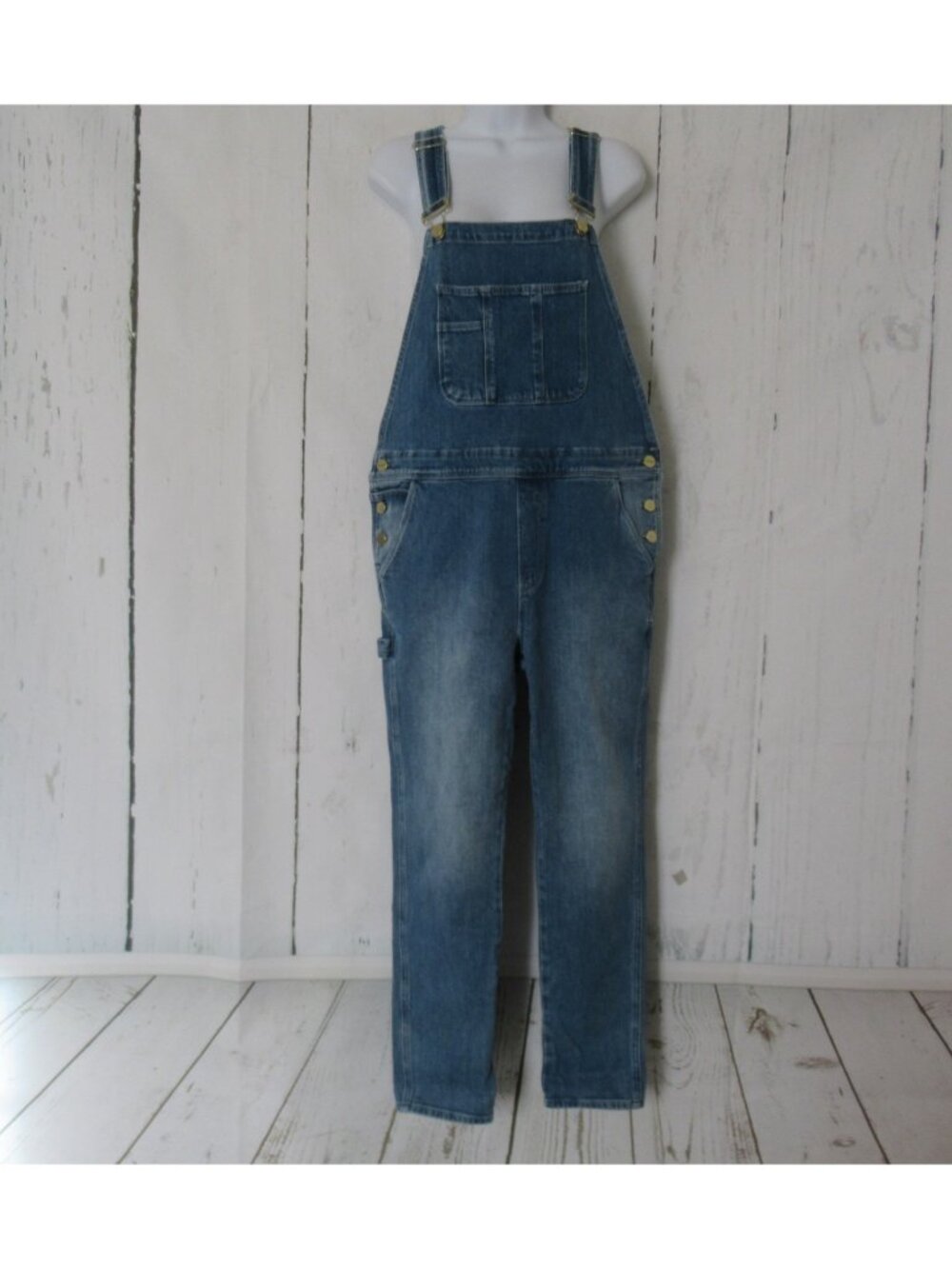New Frame Jeans Overalls S Small Le Garcon Crop Boyfriend Denim Jumpsuit